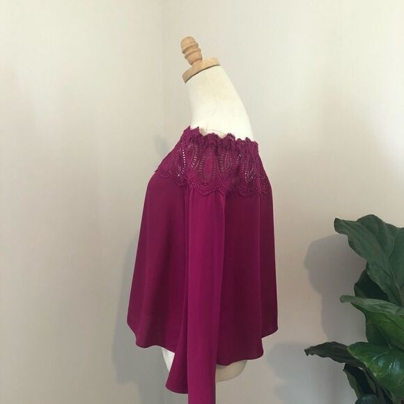 NEW ✨ Intermix Behati Blouse Off The Shoulder S - Picture 4 of 10